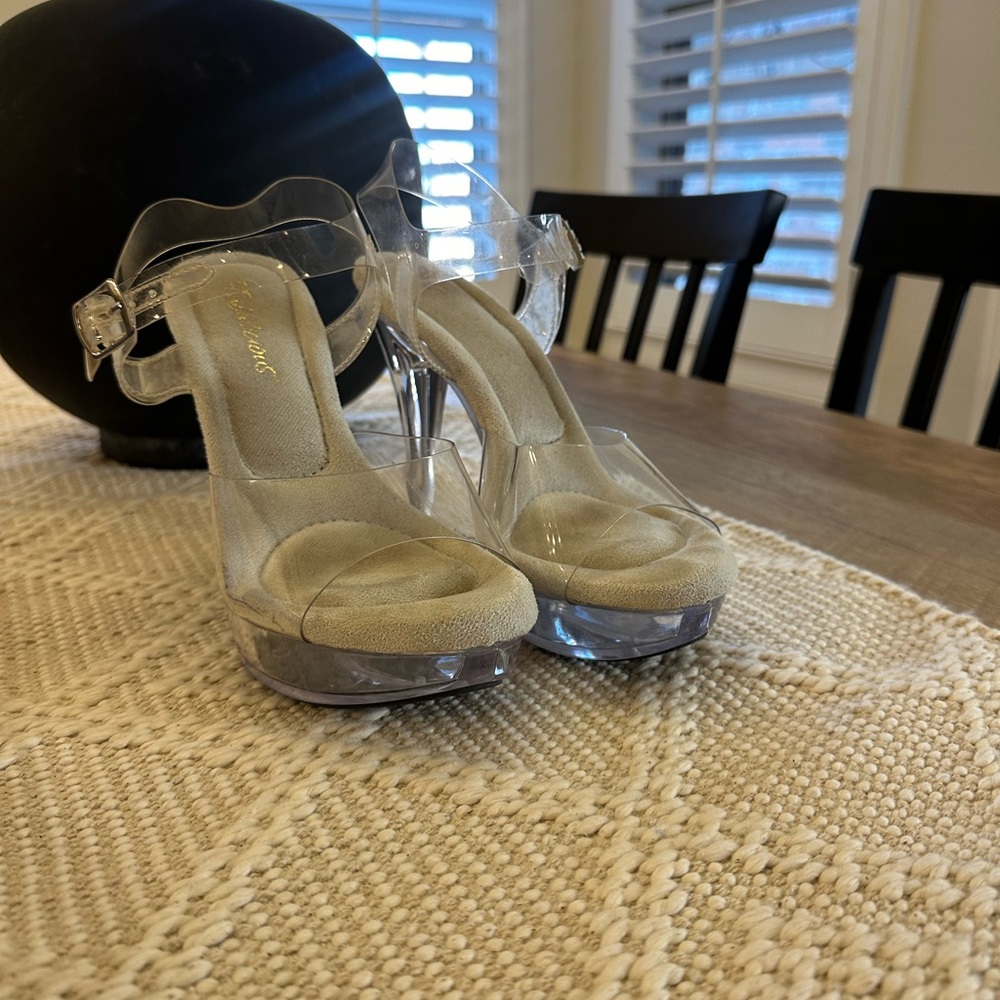 The Shoe Fairy Posing Heels